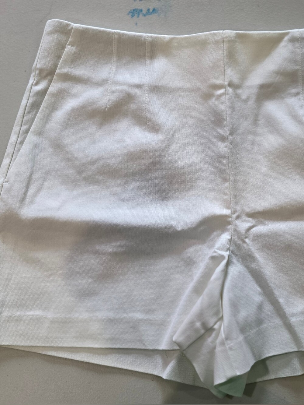 Women’s White High-Waist Shorts